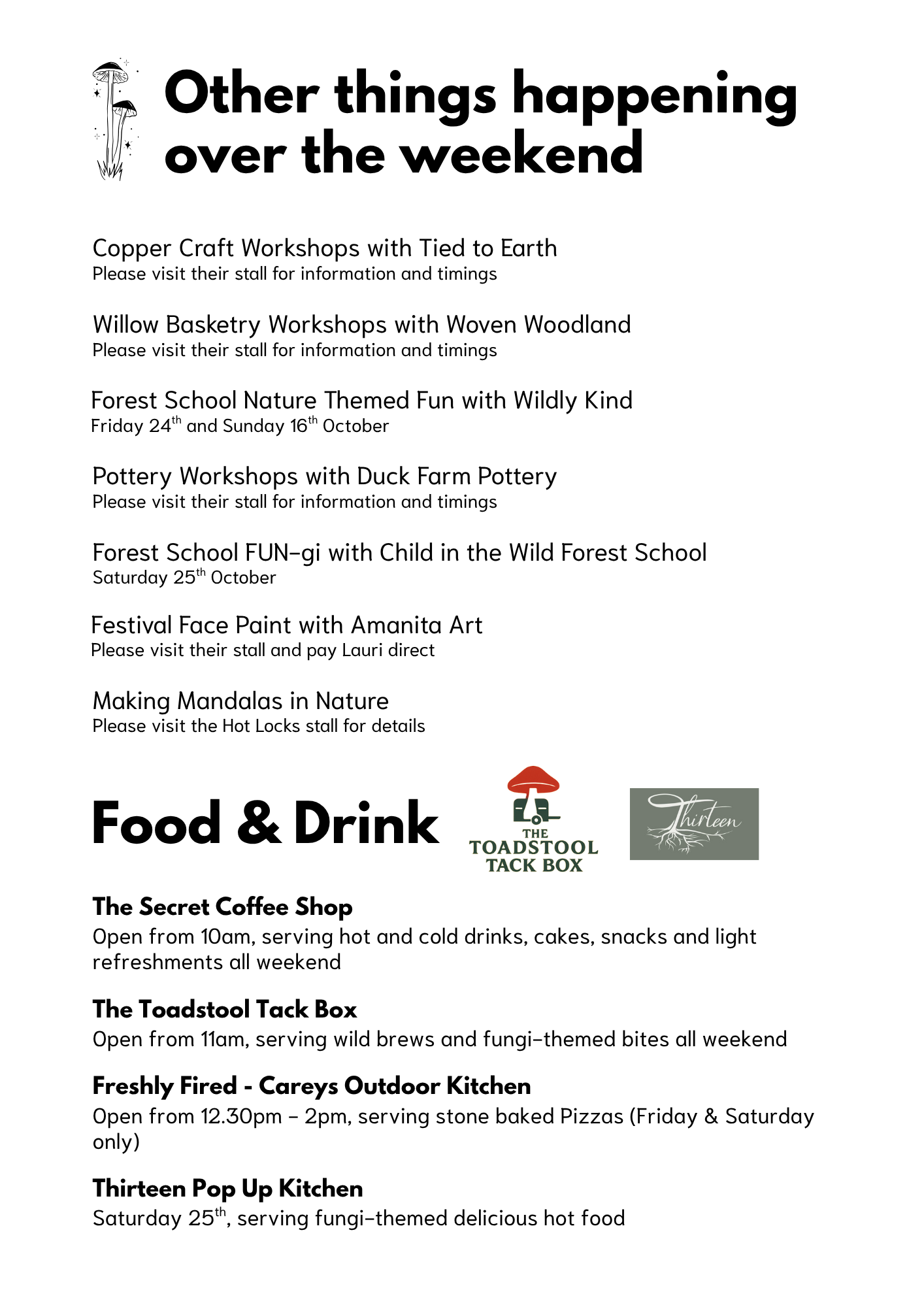 Secret Fungi Festival 2025