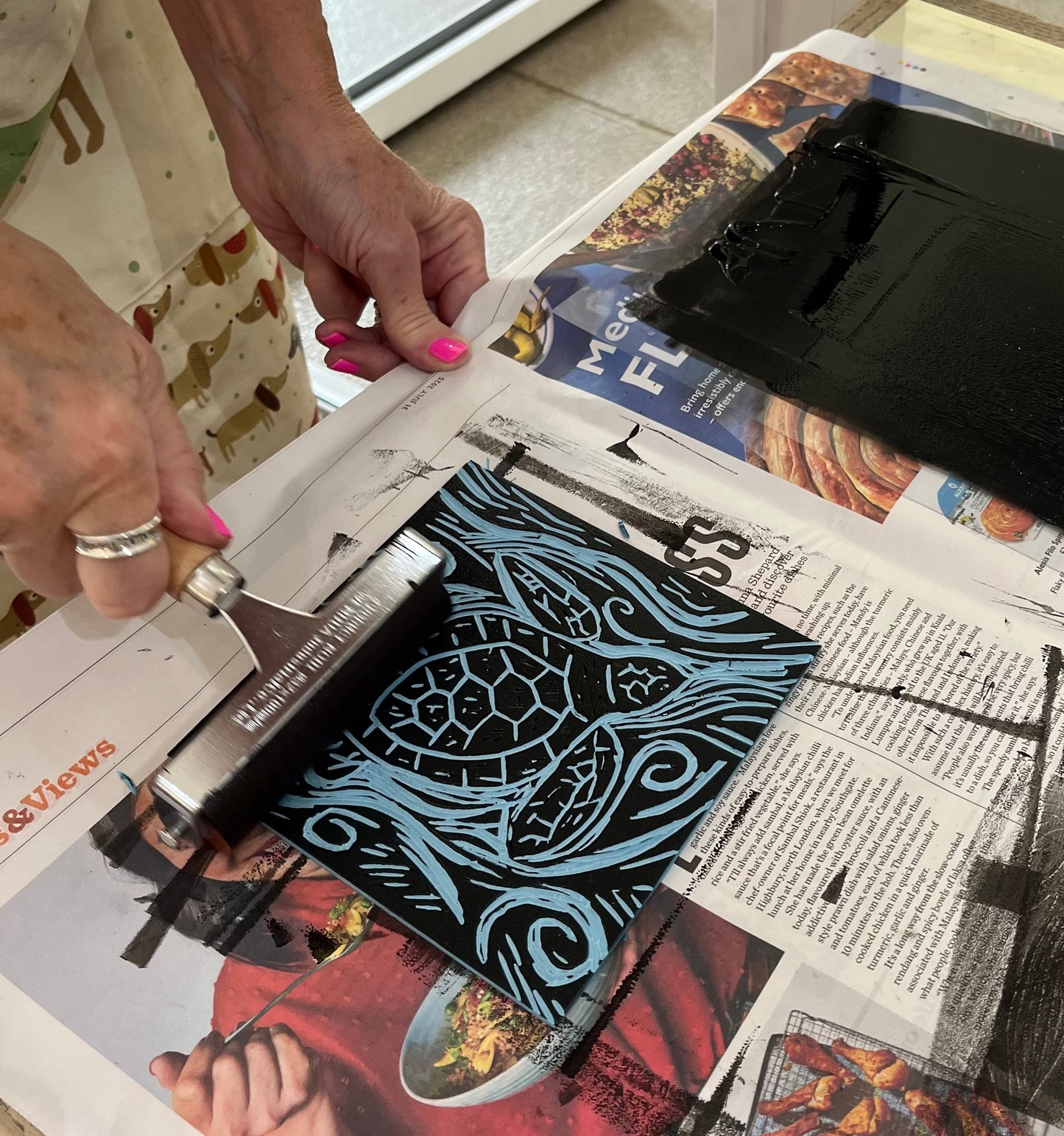 Christmas Lino Printing Workshop Fri 21st Nov 2025