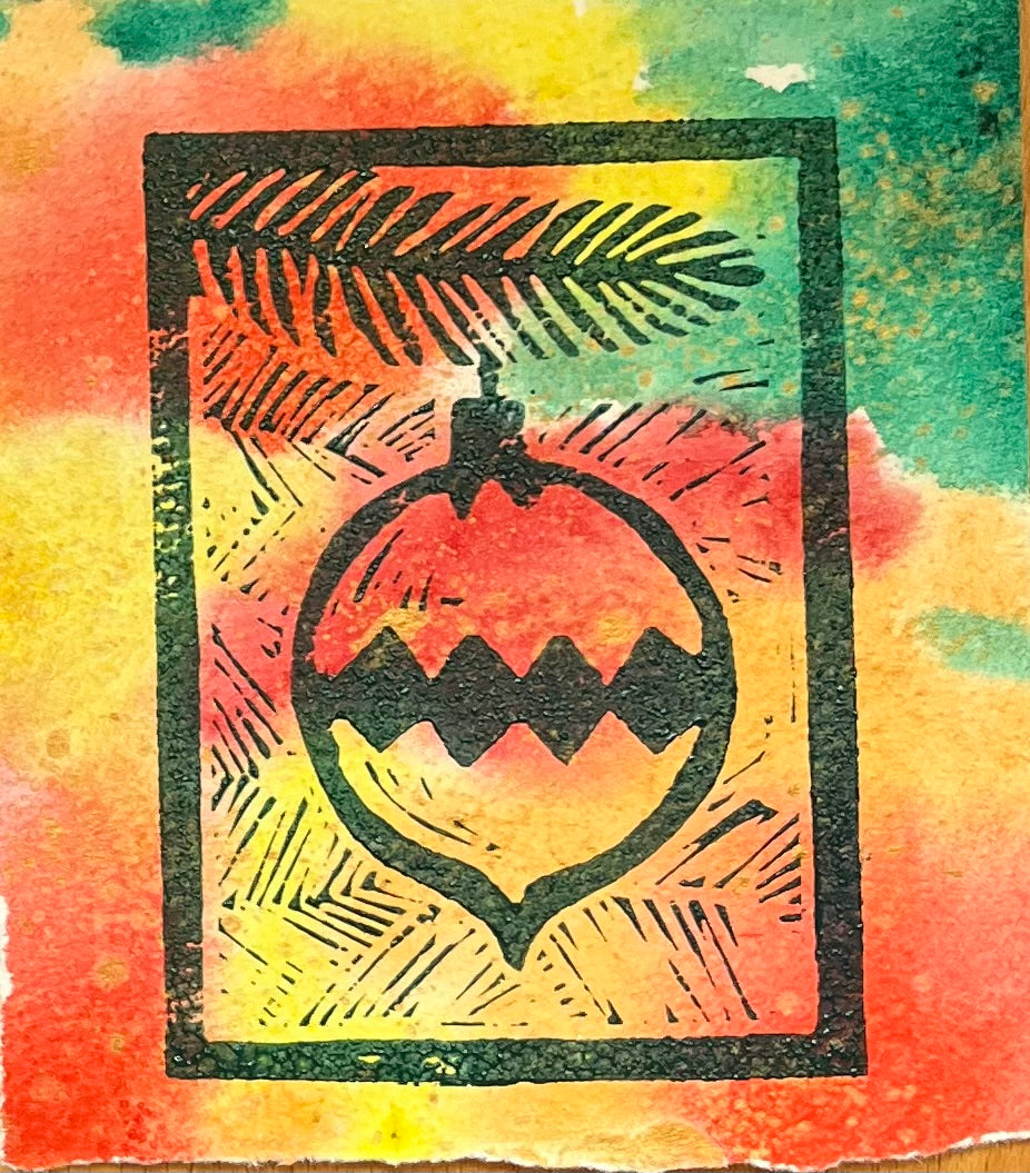 Christmas Lino Printing Workshop Fri 21st Nov 2025