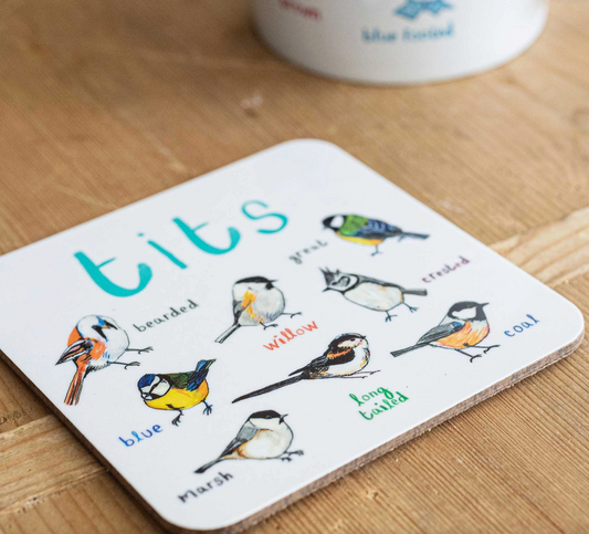Tits Coaster by Sarah Edmonds Illustration