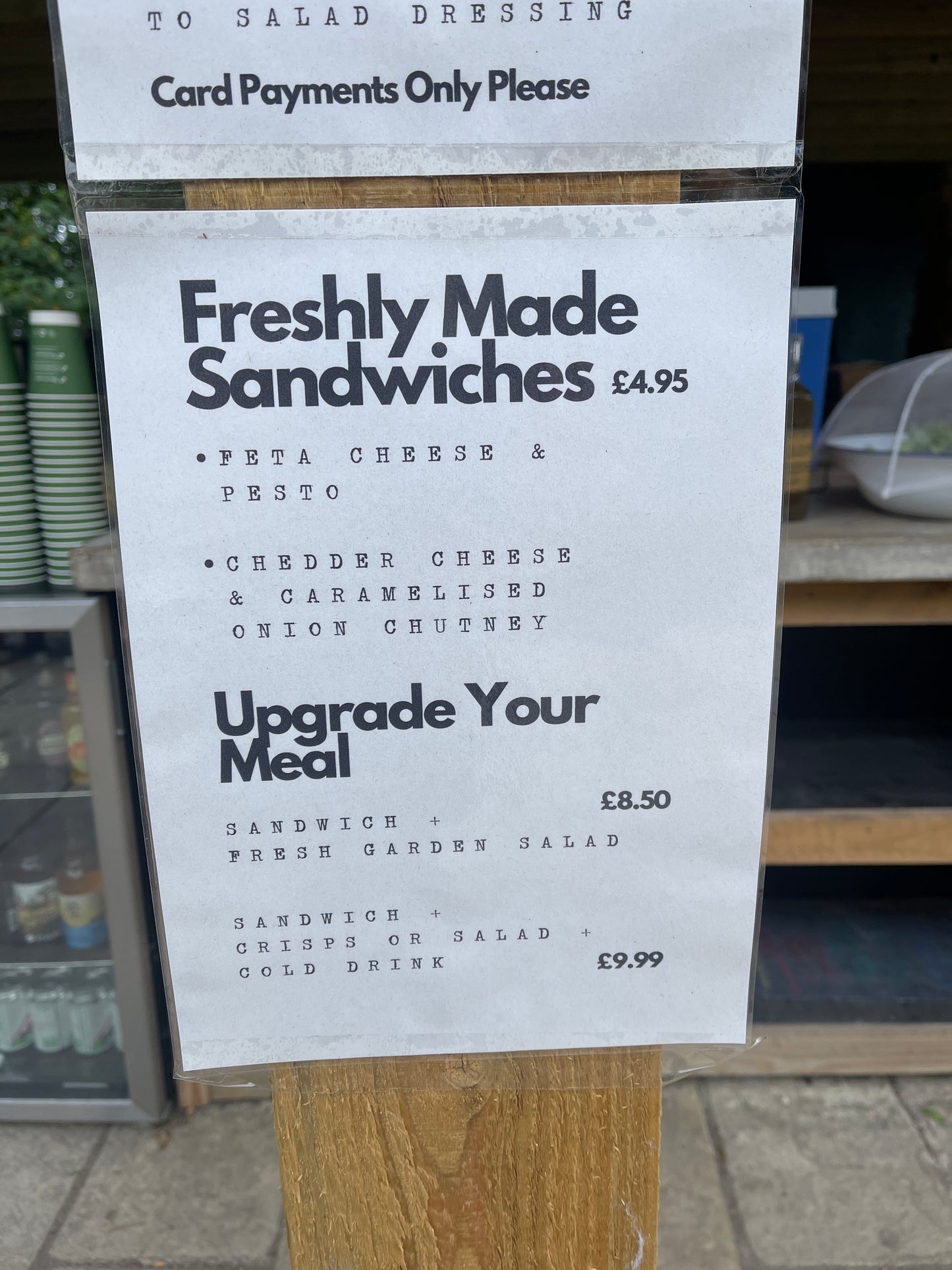 Sandwich Crisps Drink Meal Deal