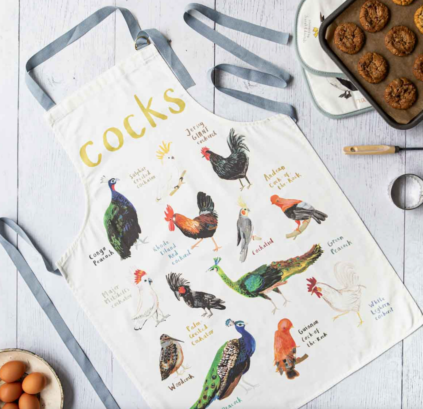 Cocks Apron by Sarah Edmonds Illustration