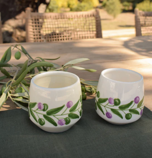 Love Welcomes Olive Tumblers Set of 2