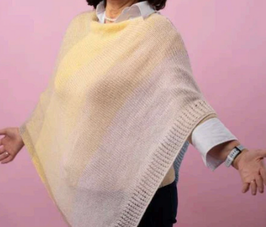 Love Welcomes Handmade Alpaca Shawl